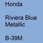 Preview: Honda, Riviera Blue Metallic, B-39M.